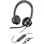Гарнитура Poly компьютерная стерео On-ear Blackwire 8225-M USB-A USB-C однонаправленная ANC Acoustic Fence Microsoft Teams черная - миниатюра 1