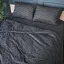 Літній постільний комплект MirSon №2937 Сolor Fun Line Stripe Black Вовна 172х205 см чорний (2200010962796) - мініатюра 4