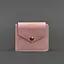 Кожаный портмоне 4.2 на кнопке розовое - миниатюра 6