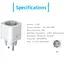 Розумна Wi-Fi розетка smart Voltronic EUC338 10А White - мініатюра 2