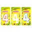 Свічка-цифра з кольоровим контуром і глітером всередині, цифра 4, 4 шт. в упаковці - мініатюра 1