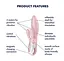 Вибратор-кролик Satisfyer Air Pump Bunny 3 21 см светло-розовый - миниатюра 2
