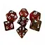 Набір кубиків Double Color Glitter 7 Dice Set - Black-Red , 7 шт. (g7dglitdc13) - мініатюра 1