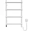 Электрический полотенцесушитель Navin Retro 500x800 Sensor правая, белый бархат 10-012033-4860, Белый матовый, Правое, Электронный - миниатюра 2