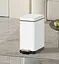 Відро для сміття Koer TC-010210-08 з плавним закриттям прямокутне 10 л білий (KR5598)  - мініатюра 4