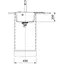 Кухонна мийка Franke Centro, фраграніт, прямокутник, з крилом, 620х500х200мм, чаша - 1, врізна, CNG 611-62 TL, сірий сланець - мініатюра 2