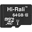 Карта памяти Hi-Rali microSDXC, 64Gb, Class10 UHS-I U1, без адаптера (HI-64GBSDCL10-00) - миниатюра 1