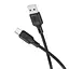 Дата кабель Borofone BX113 Lenny USB to Type-C 3A (3m) Black - мініатюра 2