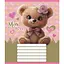 Зошит учнівський "Міні ведмедики" Leader 012-510157C-5 в косу лінію, 12 аркушів (959051) - мініатюра 1