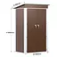 Хозблок-сарай металлический SS-03 с односкатной крышей 185х120х90 см Коричневый - миниатюра 3