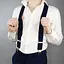 Підтяжки чоловічі гумка 40Х сині регульовані на зажимах - мініатюра 1
