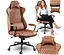 Кожаное офисное кресло с технологией SoftSwing Sofotel Werona Brown +2 подушки в подарок - миниатюра 8