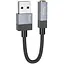 Переходник Hoco UPA32D Clever USB-C на 3,5 мм черный - миниатюра 1