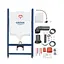 Комплект 4 в 1: Инсталляция GROHE Rapid SL 3 в 1 3884966Q + Унитаз безободочный Kroner Armada WHI513636 RIMLESS с сиденьем Slim Duroplast / Soft-close / Quick relase KA513636WHIR (388496 - миниатюра 4