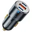 Автомобільний зарядний пристрій Essager F689 66W Dual USB C+USB A Fast Car Charger Adapter Deep Grey (ECC2C1A-FF0G) - мініатюра 1