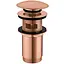 Донний клапан Omnires click-clack brushed copper A706CPB, Золотий - мініатюра 1