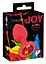Анальная пробка с кристаллом Colorful Joy Jewel Red Plug Small 7.2 см (красный) - миниатюра 1