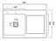 Кухонна мийка Platinum HANDMADE 78*50С L (SP000041295) - мініатюра 9