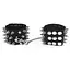 Наручники с шипами Art of Sex - Rose Spiked Leather Handcuffs, натуральная кожа - миниатюра 1