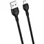 Кабель XO NB200 2.1A USB cable for Lightning 1 м Черный - миниатюра 1