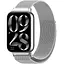 Ремінець DK CDK для Xiaomi Mi Smart Band 9 Pro Metal Milanese Loop Magnetic (017123) (silver) - мініатюра 2