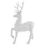Елочная игрушка MIS LT Олень Благородный малый 11,5х5,5х16 см белый - миниатюра 1