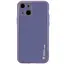 Кожаный чехол Epik Xshield для Apple iPhone 14, 6.1 Серый/Lavender Gray - миниатюра 1