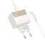 Зарядное устройство Hoco CS73A USB/ Type-C PD 30W QC белый + кабель Type-C to Lightning - миниатюра 3