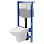 Комплект инсталляция Cersanit Aqua 50 QF + унитаз Cersanit Carina CleanOn с сиденьем duraplast Soft Close S701-816 - миниатюра 1