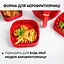 Квадратная плотная силиконовая форма для аэрогриля, духовки и мультипечи с ребристым дном 21.5х21.5 см Красный 88286 - миниатюра 7