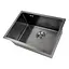 Кухонна мийка під стільницю декор з PVD покриттям чорна Nett NBS-5742U, Чорний - мініатюра 1