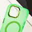 Чехол Epik TPU+PC Lily with MagSafe для Apple iPhone 14, 6.1 Neon Green - миниатюра 5