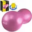 М'яч для фітнесу (арахіс) 4FIZJO Air Ball Peanut 45 x 90 см Anti-Burst Pink (P-5907739318565) - мініатюра 1