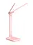 Настільна лампа зі акумулятором 2000 mAH, два плафона, сенсорним управлінням, поворотом на 180° Рожева  - мініатюра 1