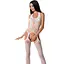 Бодистокинг Passion BS059 комбинезон имитация чулок S/M/L white - миниатюра 1