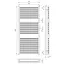 Водяна рушникосушка Laris Солар П20 500x1200 71207680, Хром - мініатюра 4