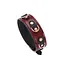 Нашийник із повідцем Liebe Seele Wine Red Leather Collar Leash and Lock бордовий - мініатюра 3
