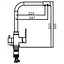 Змішувач для кухні Frap F43899-2 - мініатюра 2