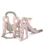 Дитяча гірка-гойдалка BAMBI YG2020-1-8 з баскетбольним кільцем, ш153-г195-в113см, рожева - мініатюра 6