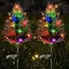 Світильники садові сонячні декоративні кольорові світлодіодні ялинкова ілюмінація - мініатюра 2