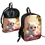 Школьный рюкзак детский с котенком + Сумка для обуви спортивной формы рюкзак-мешок для мальчика (01703) - миниатюра 1