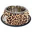 Миска для животных из нержавейки 0,37 л Croci Animalier Leopard 20 см - миниатюра 1