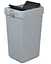 Мусорное ведро Motek на 40 л с поворотной крышкой 35х28х59 см Серый (COB-412)  - миниатюра 2