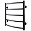 Полотенцесушитель UNIO LD W 500-500-5 BLK Лестница Дуга черная (21613) - миниатюра 2