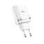 Мережевий зарядний пристрій Hoco C12Q USB QC 18W білий - мініатюра 1