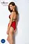 Напівпрозорий боді з мереживом Passion Peonia Body XXL/XXXL red - мініатюра 6