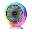 Вентилятор портативний Mini fan VU-04 JKJ-103 c LED RGB підсвічуванням Type-C - мініатюра 1