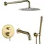 Душова система з виливом VBI Milano brushed gold прихованого монтажу VBI-050110BG, Золотий - мініатюра 1