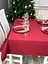 Водоотталкивающая cкатерть новогодняя Бордовый однотон 240х140 см (+ 5 салфеток 30х40) - миниатюра 1