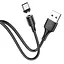 Дата кабель Hoco X52 "Sereno magnetic" USB to Type-C (1m) Чорний - мініатюра 5